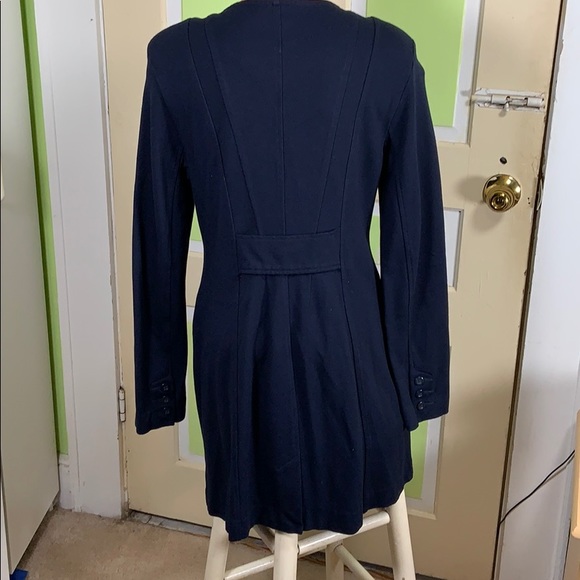 Cabi $198 Lido Jacket Size M Navy Blue Ponte Knit 3 button Coat/ Blazer #5093 - Picture 5 of 9